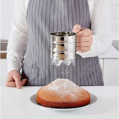 Flour Sifter/Atta chhani Hand Press Design Stainless Steel Flour Sifter