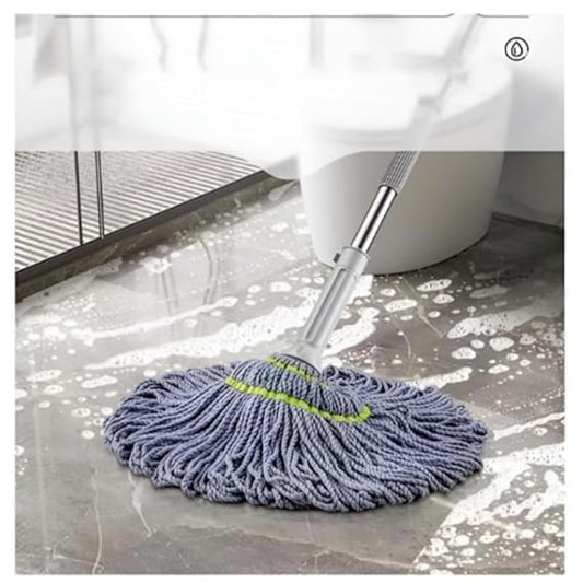 Microfiber Twist Mop for Floor Cleaning, Squeeze Twist Mop Stick