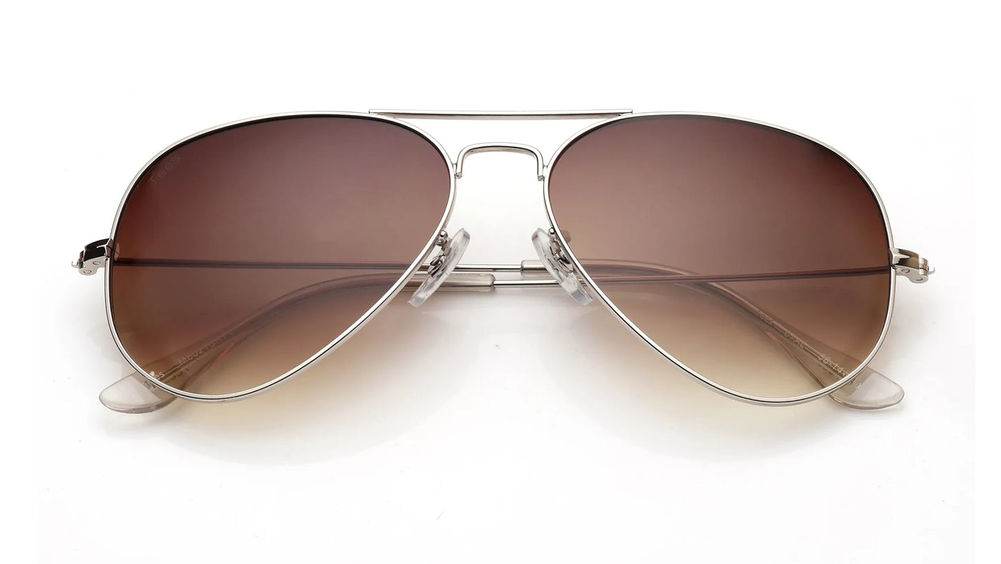 Brown Aviator Sunglasses for Men and Women